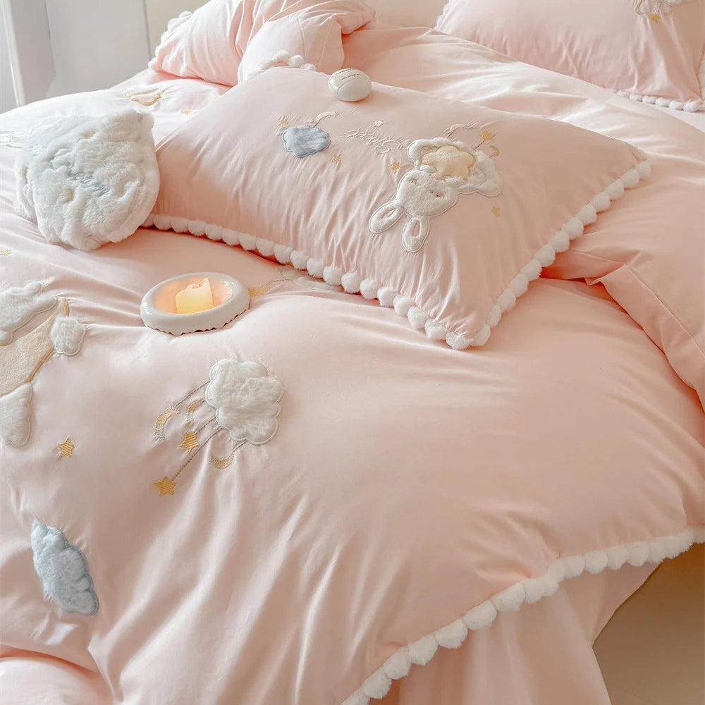 Set lenjerie de pat pentru copii cu design jucăuș și confortabil 1