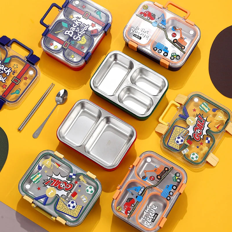 Set recipiente pentru prânz copii cu tematică jucăușă 3
