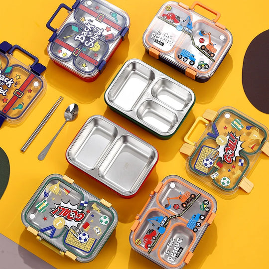 Set recipiente pentru prânz copii cu tematică jucăușă 3