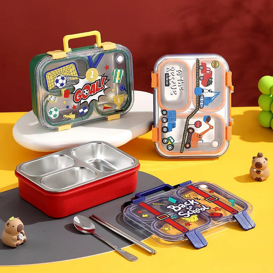 Set recipiente pentru prânz copii cu tematică jucăușă 6