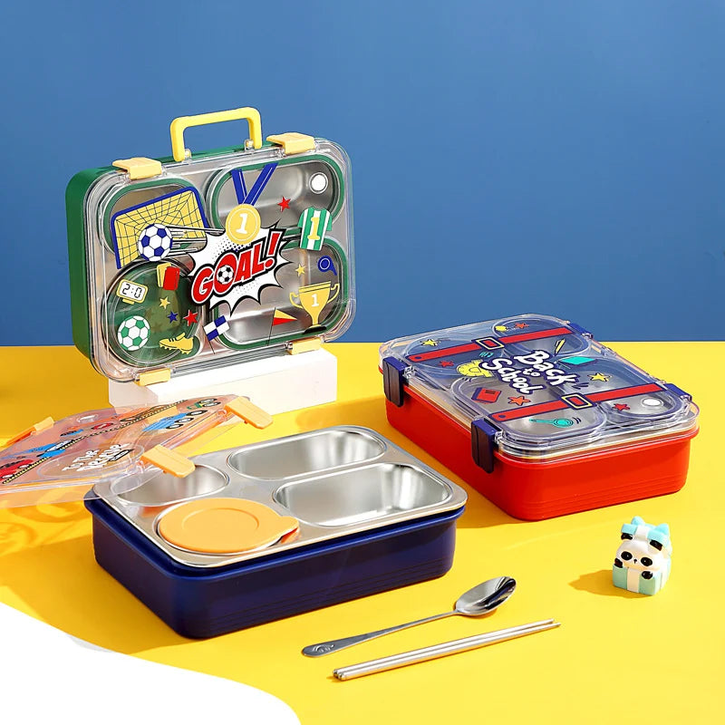 Set recipiente pentru prânz copii cu tematică jucăușă 7
