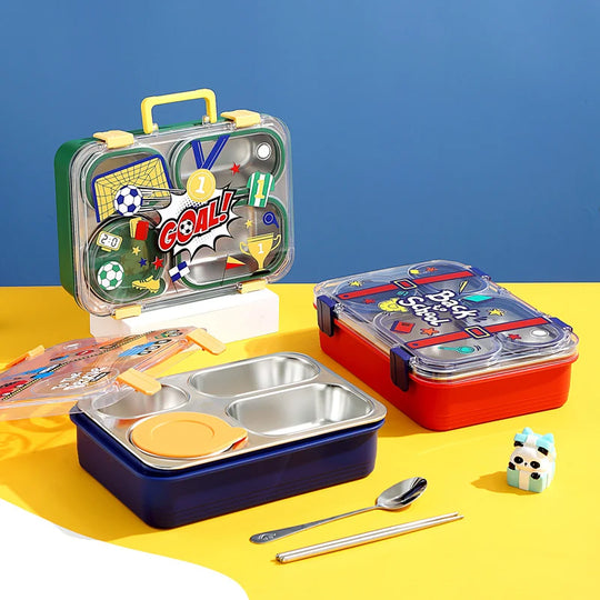 Set recipiente pentru prânz copii cu tematică jucăușă 7