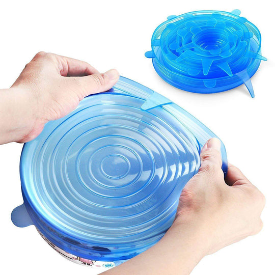 Silicon Stretch Capac Cupe (6 Bucăți)