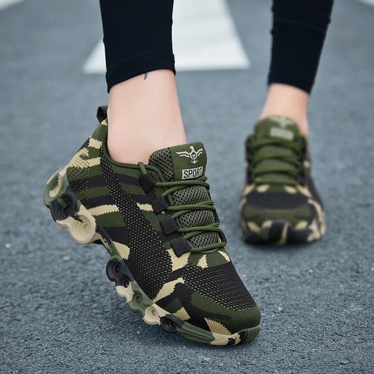 Sneakers Respirante Cu Camuflaj