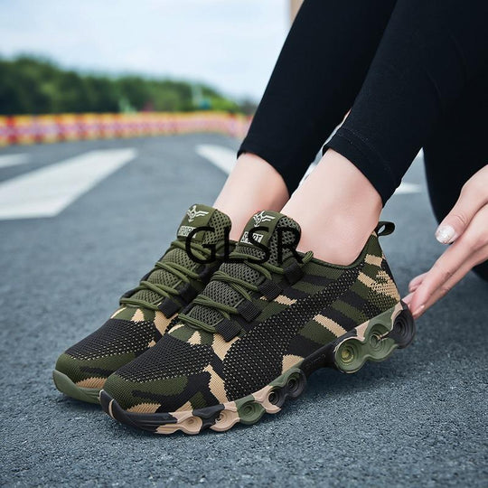 Sneakers Respirante Cu Camuflaj
