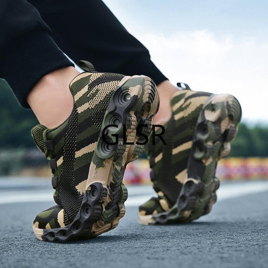 Sneakers Respirante Cu Camuflaj