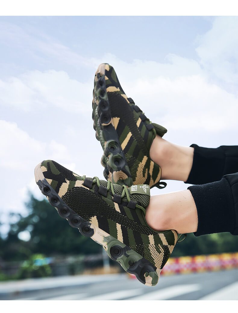 Sneakers Respirante Cu Camuflaj
