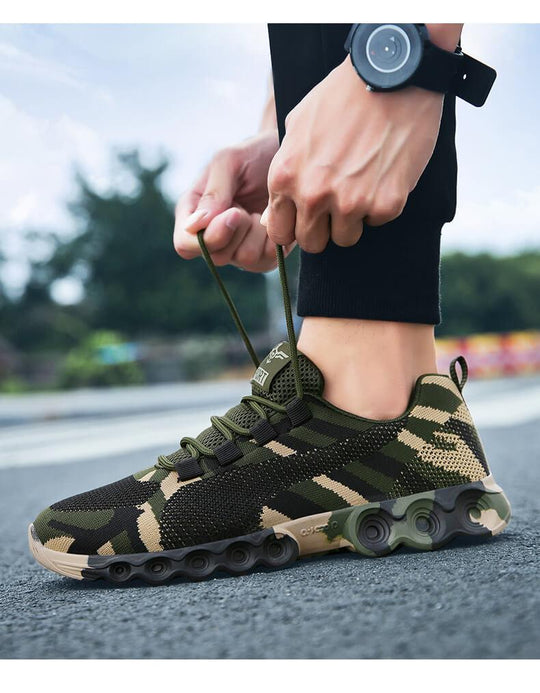 Sneakers Respirante Cu Camuflaj