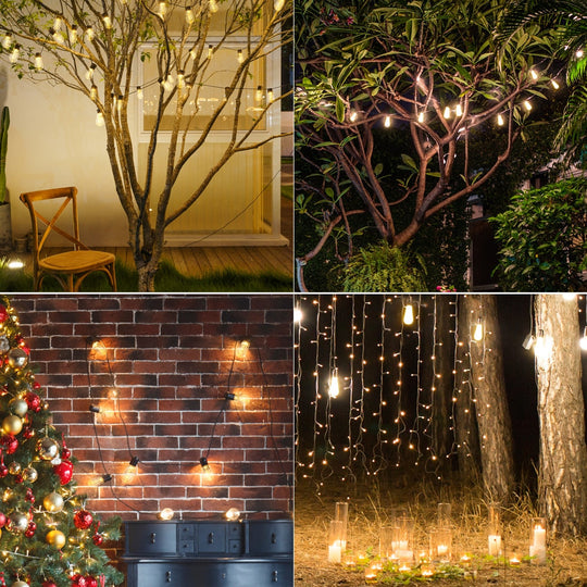 Solar-Powered Led În Aer Liber Lumini În Aer Liber String Lights