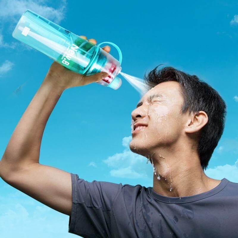 Sport Water Bottle Cu Pulverizator