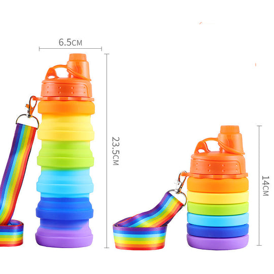 Sticlă Pliabilă Unisex pentru Apă cu Carabină 0