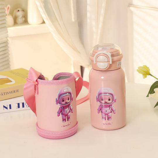Sticlă de Apă Izolată pentru Femei cu Design Prietenos pentru Copii 5