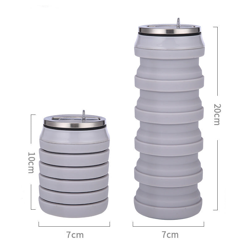 Sticlă de Apă Pliabilă Modernă pentru Femei - Accesoriu Ideal pentru Sport și Călătorii 0