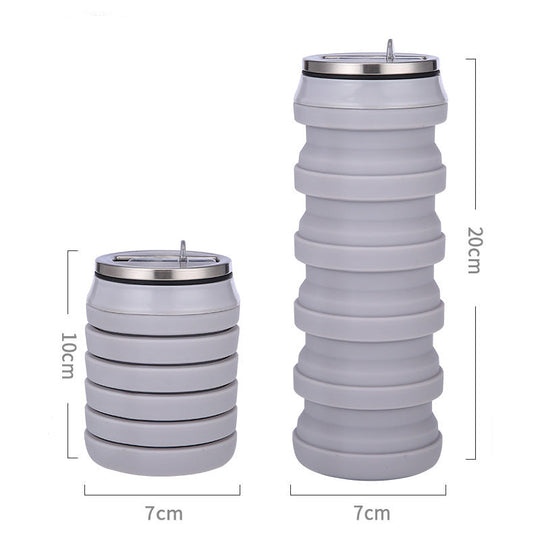 Sticlă de Apă Pliabilă Modernă pentru Femei - Accesoriu Ideal pentru Sport și Călătorii 0