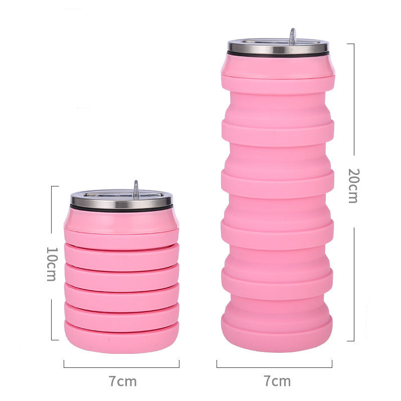 Sticlă de Apă Pliabilă Modernă pentru Femei - Accesoriu Ideal pentru Sport și Călătorii 3