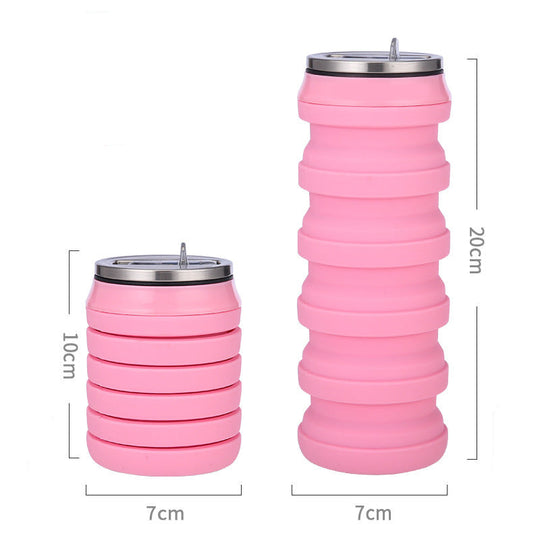 Sticlă de Apă Pliabilă Modernă pentru Femei - Accesoriu Ideal pentru Sport și Călătorii 3