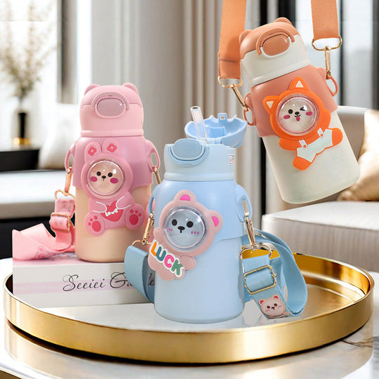 Sticlă de Apă Unisex cu Motiv Animal, Ideală pentru Sport și Activități Zilnice 1