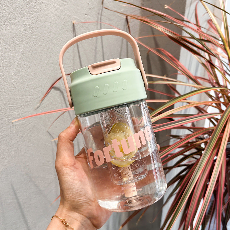 Sticlă de Apă cu Infuzor de Fructe pentru Femei, 500 ml, Design Modern, Portabil 1