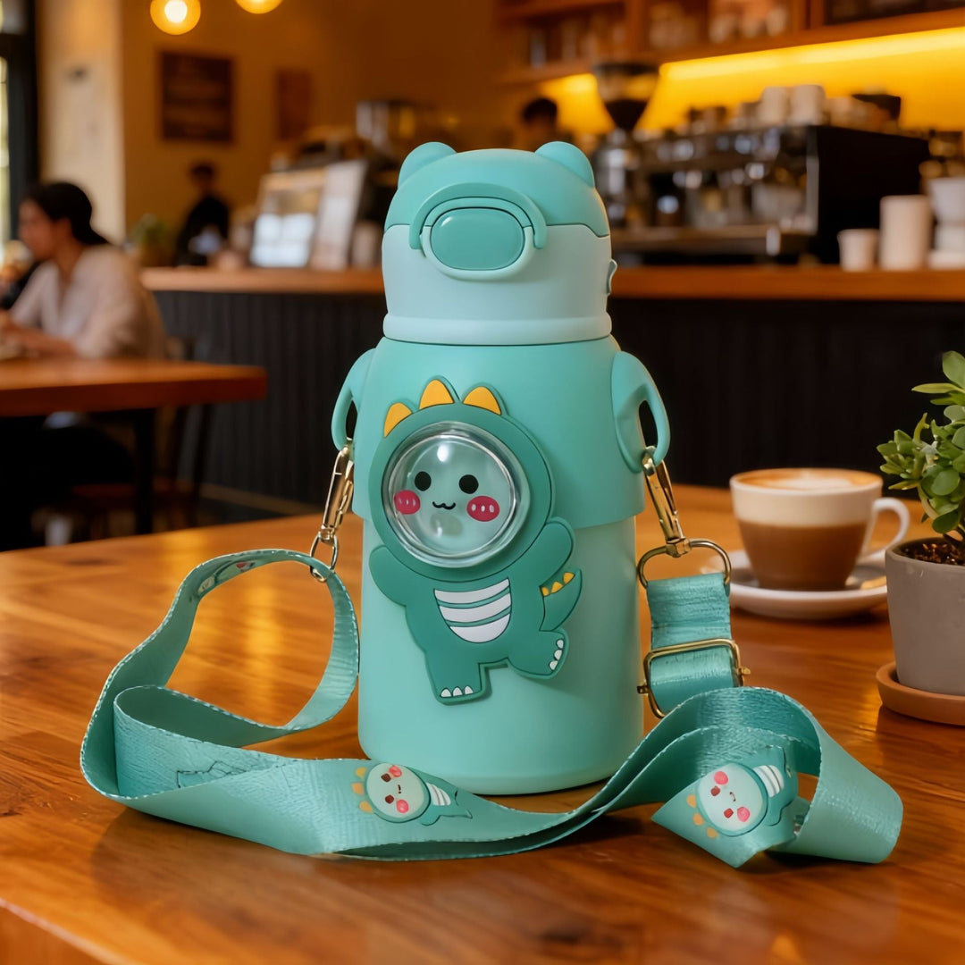 Sticlă de apă izolată pentru femei cu design artistic animal 4