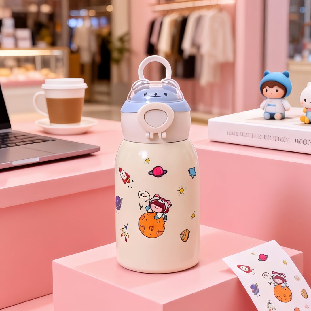 Sticlă de apă pentru femei cu design astronaut 6