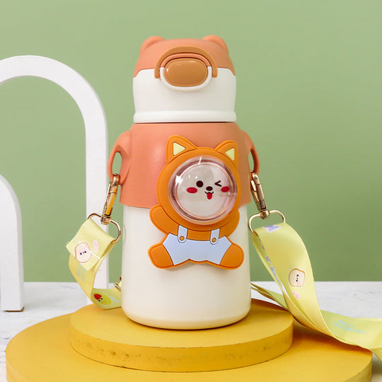 Sticlă de apă termoizolantă pentru femei cu design animal adorabil 0