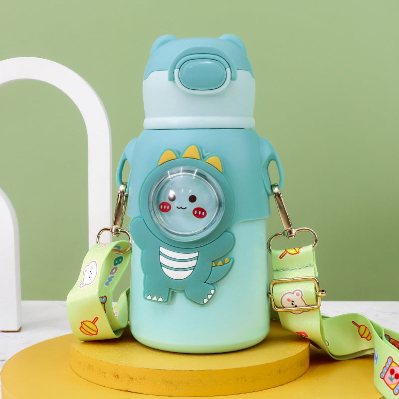 Sticlă de apă termoizolantă pentru femei cu design animal adorabil 2