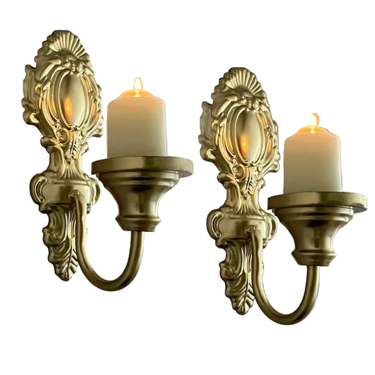 Suport Lumânări De Perete Din Fier Forjat Cu Design Rustic 0