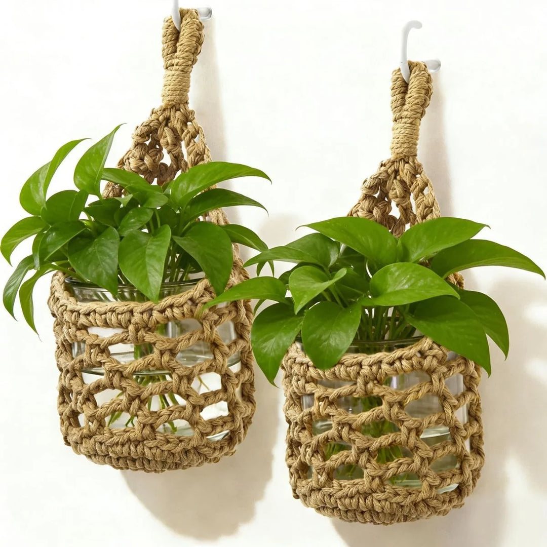 Suport Plante Macrame Decorativ pentru Interior și Exterior 2