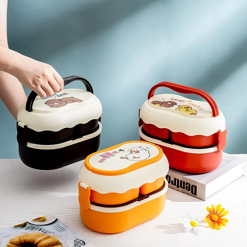 Suport de prânz Bento cu design cu personaje pentru femei și bărbați 0