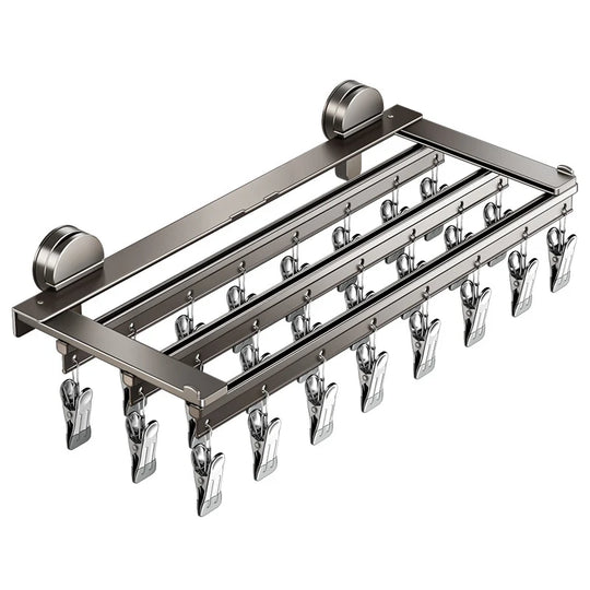 Suport de uscare pentru bărbați și femei cu ventuză și cleme, design compact 2