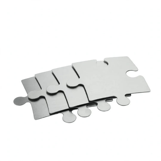 Suport pentru pahare din oțel inoxidabil cu design puzzle modern 3