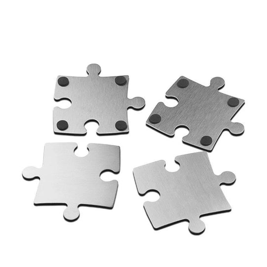 Suport pentru pahare din oțel inoxidabil cu design puzzle modern 4