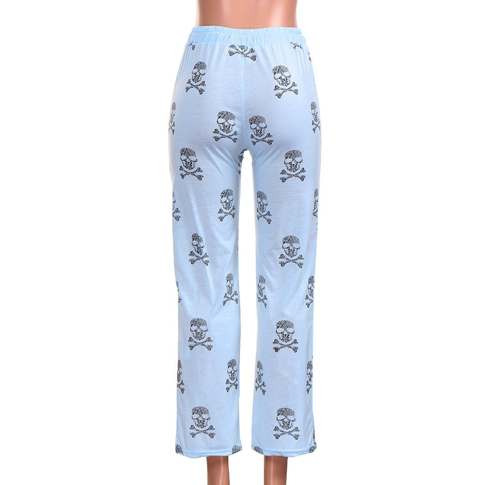 Sweatpants Cu Imprimeu De Cranii