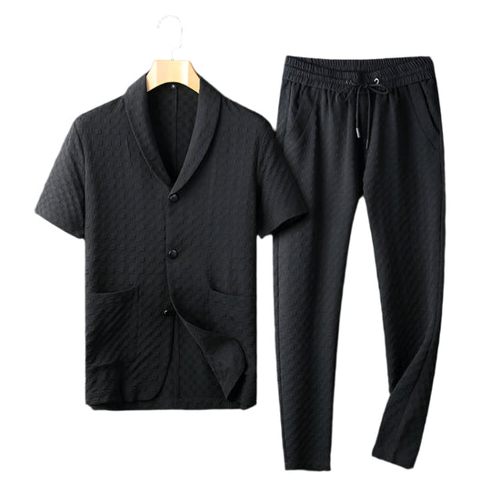 Heren Kostuum Tweedelig Modern Geometrisch Polyester 1