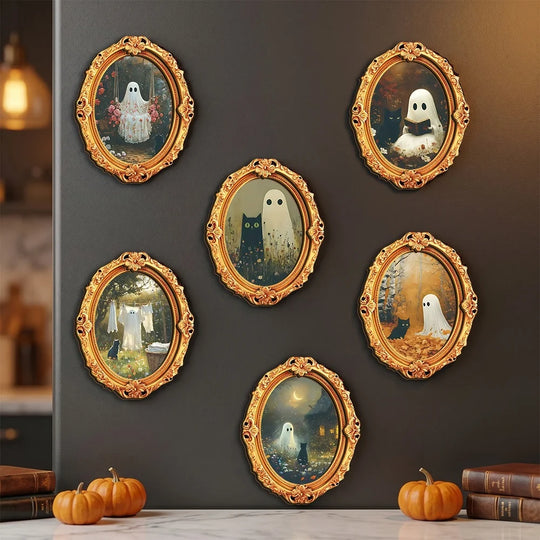 Tablou decorativ cu motiv creativ de fantome pentru interior 3