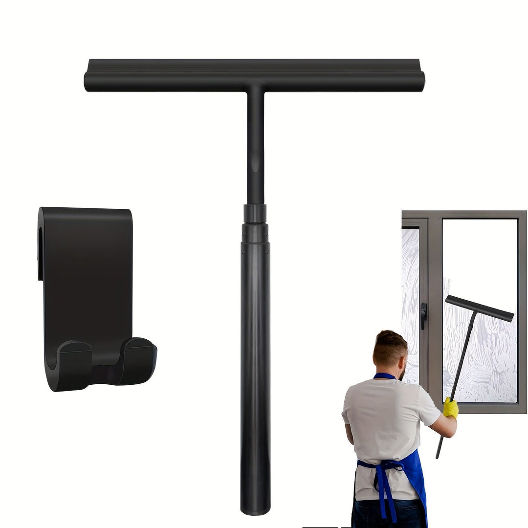 Telescopische Douchewisser voor Badkamer met Uitschuifbare Steel en 2-in-1 Functie 1