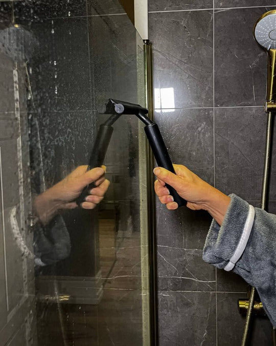 Telescopische Douchewisser voor Badkamer met Uitschuifbare Steel en 2-in-1 Functie 4