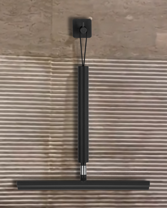 Telescopische Douchewisser voor Badkamer met Uitschuifbare Steel en 2-in-1 Functie 6