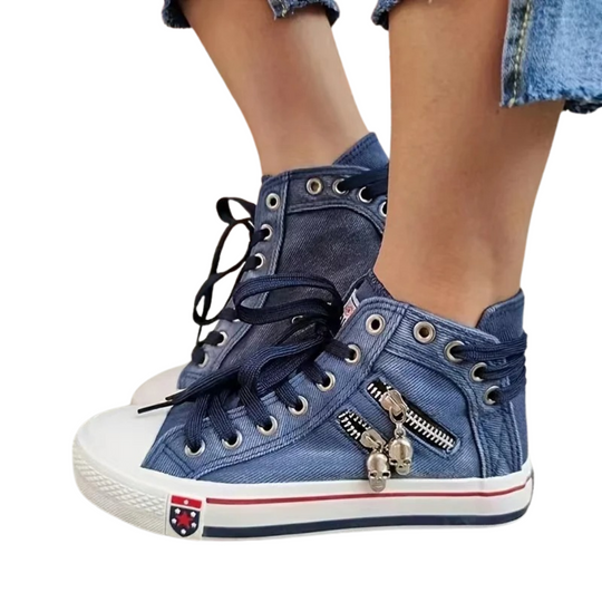 Teniși sport de damă stil denim 1
