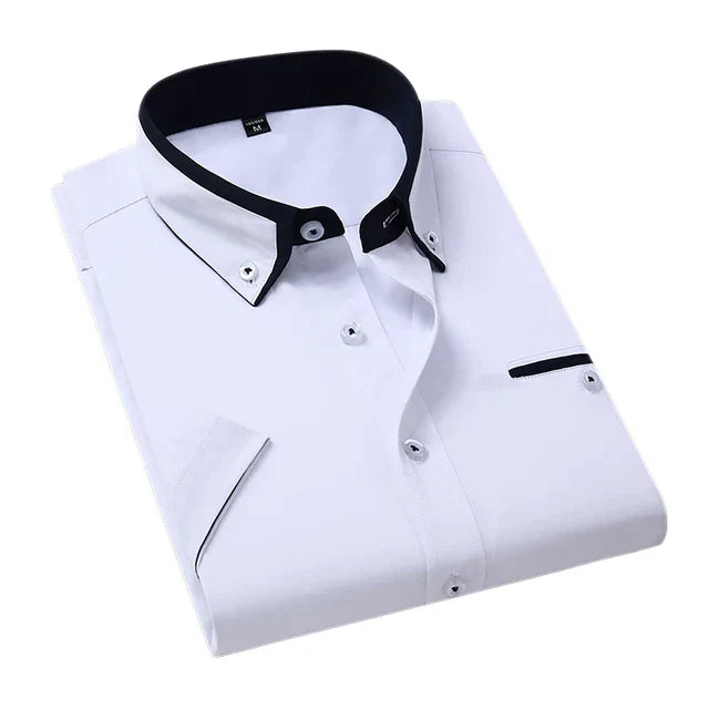 Variant image for Heren Overhemd Korte Mouwen Klassiek Katoen Polyester-43