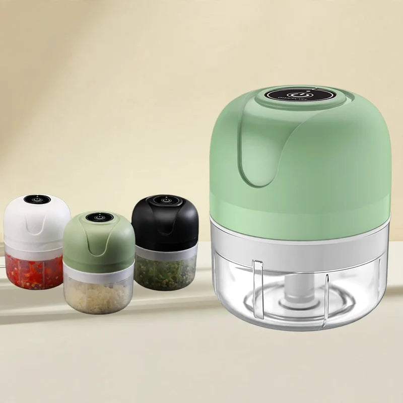 Tocător electric de usturoi și ingrediente, capacitate 100-250 ml 1