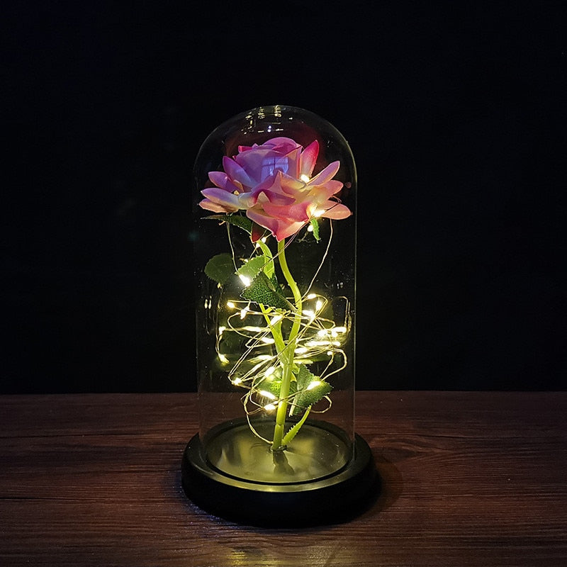 Trandafir Etern Cu Led-Uri