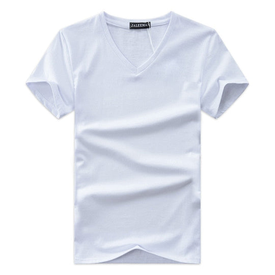 Tricou Cu Guler În V, Slim Fit, Pentru Bărbați