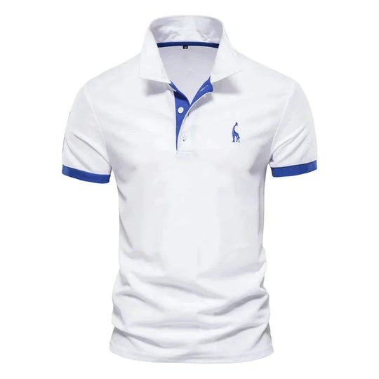 Tricou polo bărbătesc clasic, confortabil, din bumbac 0
