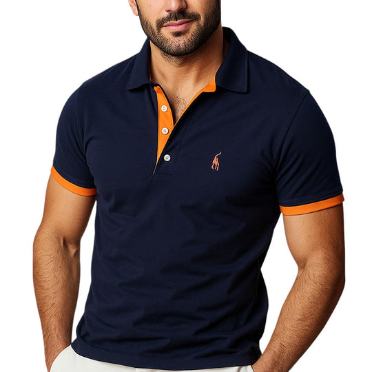 Tricou polo bărbătesc clasic, confortabil, din bumbac 1