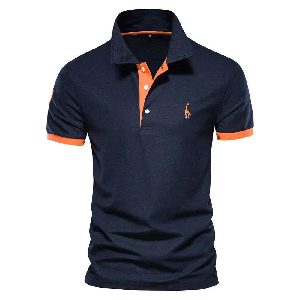 Tricou polo pentru bărbați, croială clasică relaxată 0