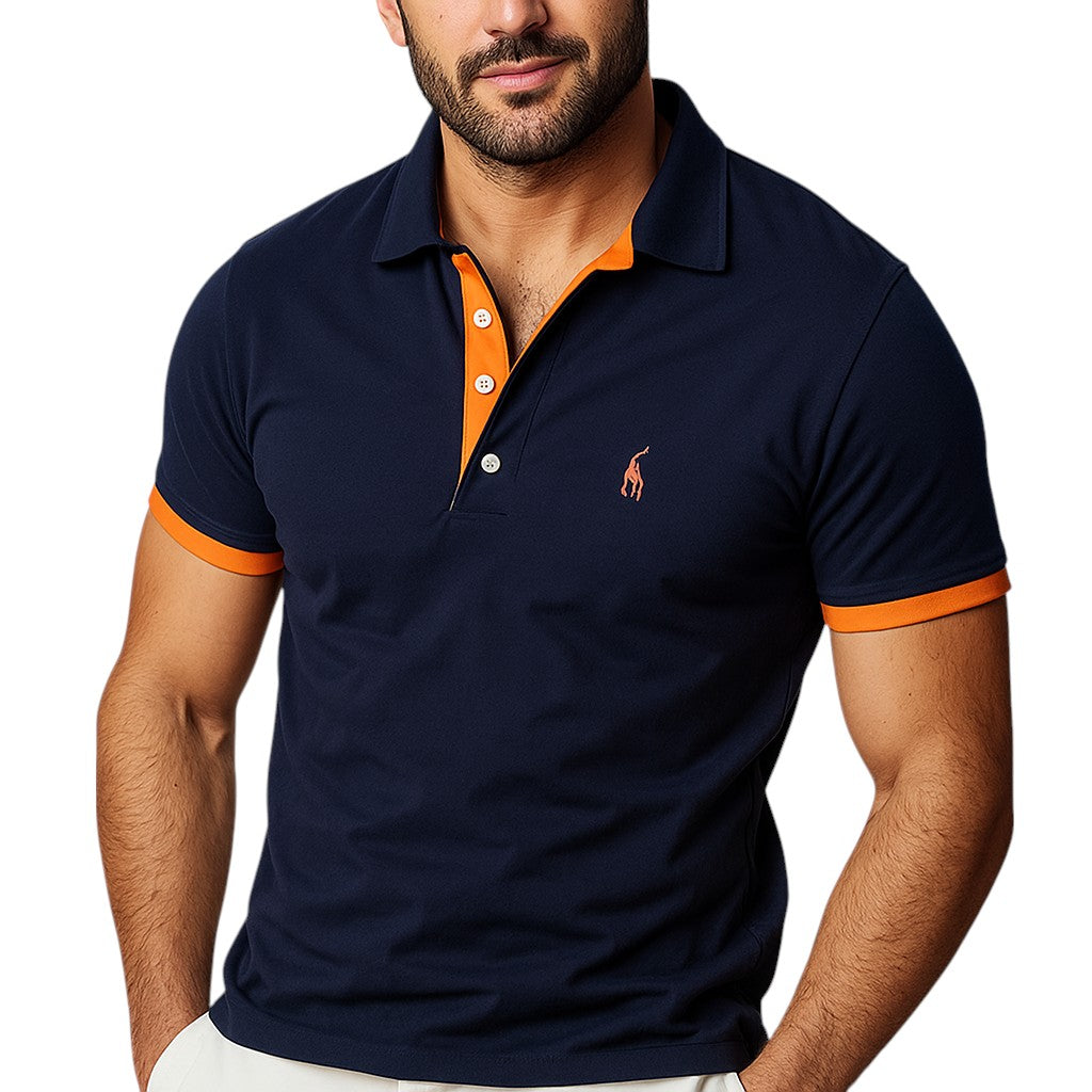 Tricou polo pentru bărbați, croială clasică relaxată 1