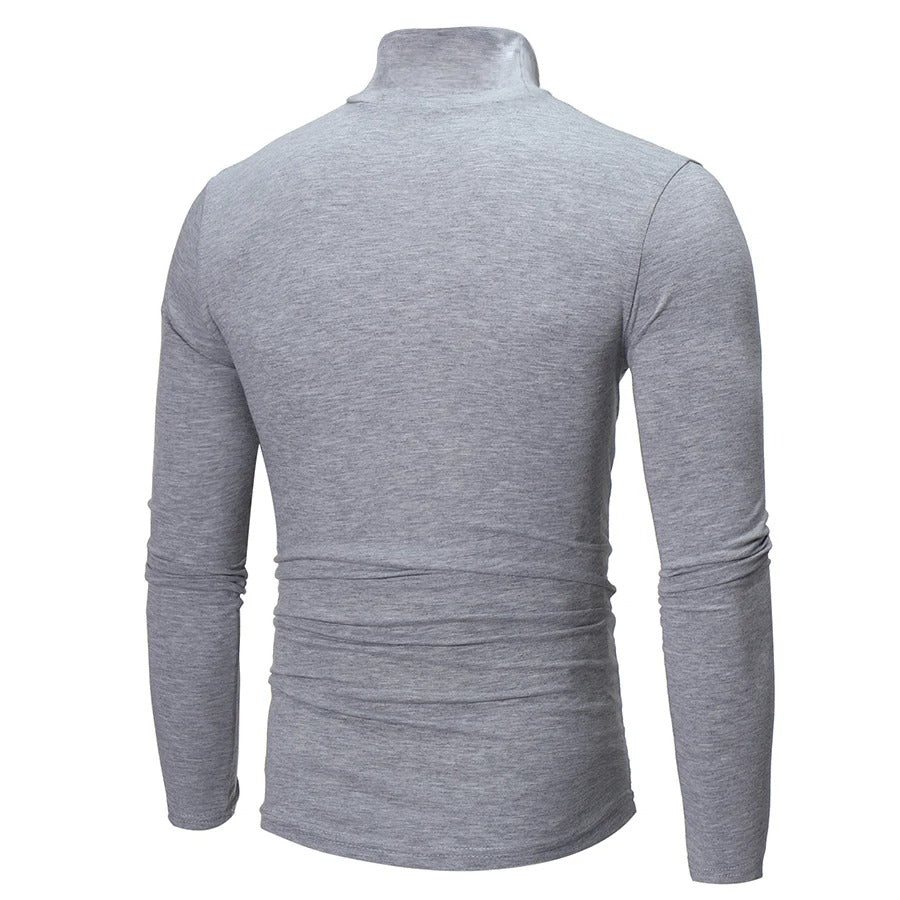 Tricou termic cu guler înalt pentru bărbați 6