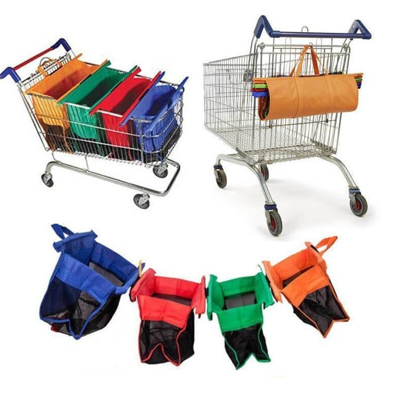 Trolere Pentru Cumpărături Cu Saci (Set De 4)