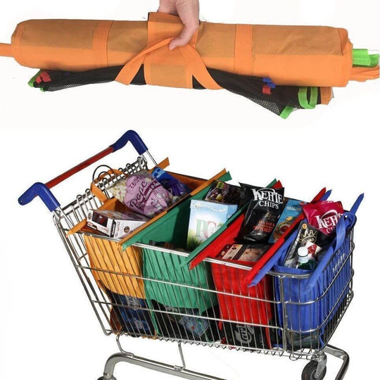 Trolere Pentru Cumpărături Cu Saci (Set De 4)